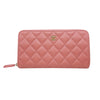 シャネル CHANEL ココマーク　ロングジップウォレット A50097 ピンク　ゴールド金具 キャビアスキン レディース 長財布