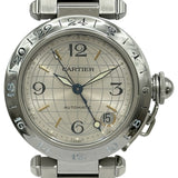 カルティエ Cartier パシャC メリディアン GMT W31029M7 シルバー ステンレススチール 自動巻き メンズ 腕時計
