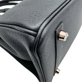エルメス HERMES バーキン30 U刻印 ブラック×ピンクゴールド金具 トゴ レディース ハンドバッグ