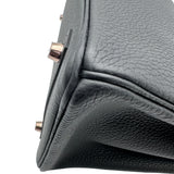 エルメス HERMES バーキン30 U刻印 ブラック×ピンクゴールド金具 トゴ レディース ハンドバッグ