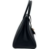 エルメス HERMES バーキン30 U刻印 ブラック×ピンクゴールド金具 トゴ レディース ハンドバッグ