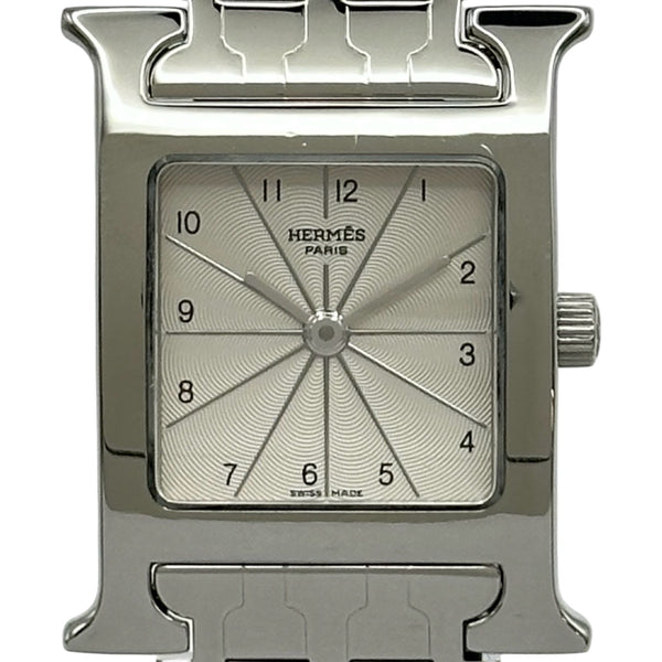 HERMES クォーツ　腕時計 シルバー エルメス HERMES Hウォッチ HH1.210 シルバー ステンレススチール