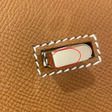 エルメス HERMES アカデミ K刻印 ゴールド/シルバー金具 エプソン レディース ポーチ