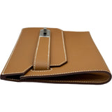 エルメス HERMES アカデミ K刻印 ゴールド/シルバー金具 エプソン レディース ポーチ