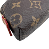 ルイ・ヴィトン LOUIS VUITTON コスメティック リップスティック ポーチ M25653 ブラウン モノグラムキャンバス レディース ポーチ