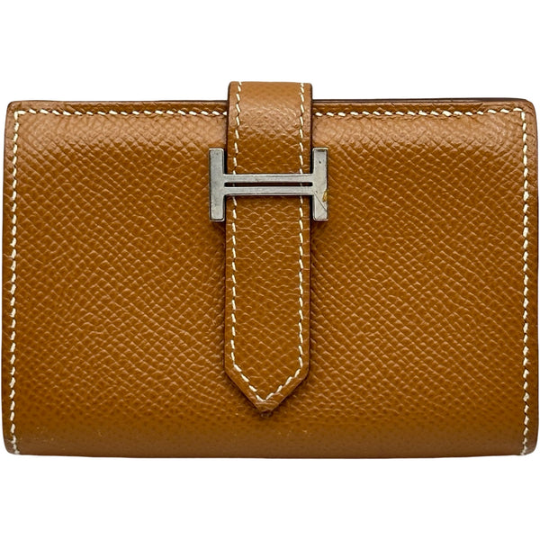 エルメス HERMES ベアンミニ Z刻印 ゴールド/シルバー金具 エプソン