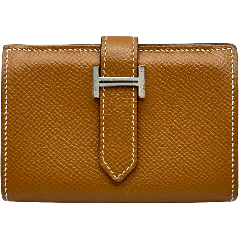 エルメス HERMES ベアンミニ Z刻印 ゴールド/シルバー金具 エプソン