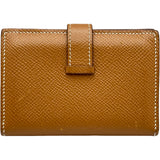 エルメス HERMES ベアンミニ Z刻印 ゴールド/シルバー金具 エプソン レディース 二つ折り財布