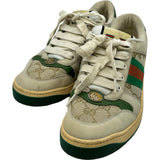 グッチ GUCCI スクリーナー ローカットスニーカー クリーム レザー レディース スニーカー