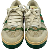 グッチ GUCCI スクリーナー ローカットスニーカー クリーム レザー レディース スニーカー