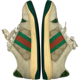グッチ GUCCI スクリーナー ローカットスニーカー クリーム レザー レディース スニーカー