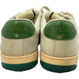 グッチ GUCCI スクリーナー ローカットスニーカー クリーム レザー レディース スニーカー