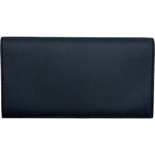 【美品】エルメス MC2 フレミング ヴォーエプソン 長財布 ネイビー T刻印 エルメス HERMES MC2フレミング K刻印 ブルーインディゴ エプソン