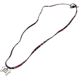 エルメス HERMES トゥールビヨンネックレス ピンク シルク/メタル アクセサリー