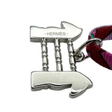 エルメス HERMES トゥールビヨンネックレス ピンク シルク/メタル アクセサリー
