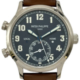 パテック・フィリップ PATEK PHILIPPE カラトラバ・パイロット・トラベルタイム 5524G‐001 ブラック ホワイトゴールド 自動巻き メンズ 腕時計
