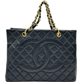 シャネル CHANEL PTT チェーントート A18004 4番台 ブラック キャビアスキン レディース トートバッグ
