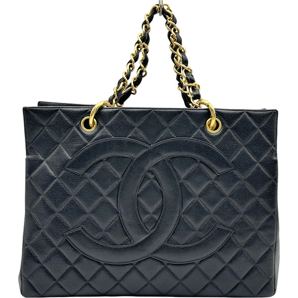 シャネル CHANEL PTT チェーントート A18004 4番台 ブラック キャビア