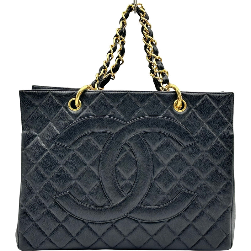 CHANEL トートバック シャネル CHANEL PTT チェーントート A18004 4番台 ブラック キャビア
