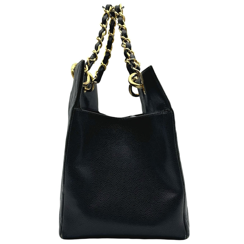 シャネル CHANEL PTT チェーントート A18004 4番台 ブラック キャビア