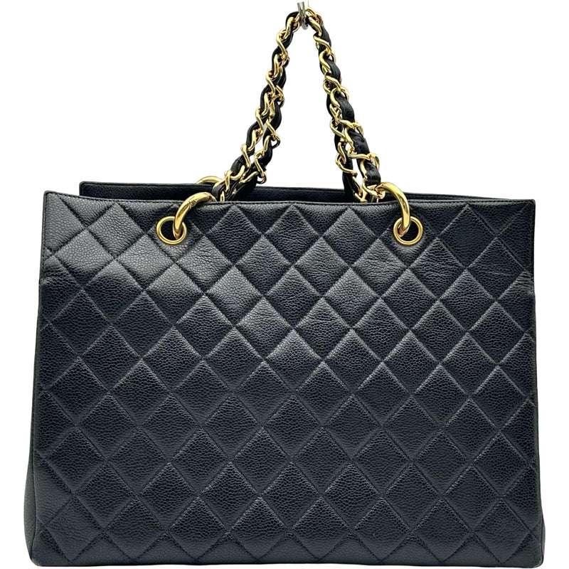 シャネル CHANEL PTT チェーントート A18004 4番台 ブラック キャビア