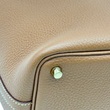 エルメス HERMES ピコタンロック PM ゴールド ゴールド金具 トリヨン レディース ハンドバッグ