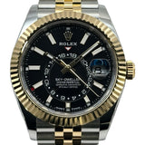 ロレックス ROLEX スカイドゥエラー 336933 ブラック ゴールド/ステンレススチール 自動巻き メンズ 腕時計