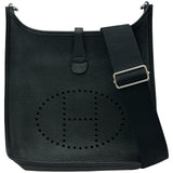 エルメス HERMES エヴリン3PM C刻 ブラック/シルバー金具 トリヨン レディース ショルダーバッグ