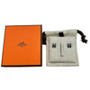 エルメス HERMES ポップH ミニピアス ブラック/シルバー メタル/ラッカー アクセサリー