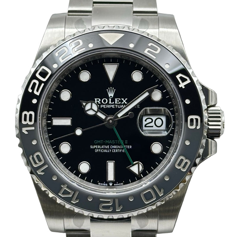 ロレックス ROLEX GMTマスター2 126710GRNR ブラック ステンレス