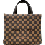 ルイ・ヴィトン LOUIS VUITTON ショッパートート MINI ファレルウィリアムス X NIGO N40810 ブラウン ダミエ・キャンバス レディース ショルダーバッグ