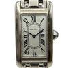 カルティエ Cartier タンクアメリカン SM W26019L1 シルバー ホワイトゴールド レディース 腕時計