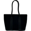 エルメス HERMES ガーデンジップPM □M刻印 ブラック シルバー金具 トワル/ネゴンダ レディース トートバッグ