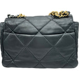 シャネル CHANEL CHANEL19バッグ AS1160 ブラック ゴールド金具/シルバー金具 シャイニーカーフスキン レディース ショルダーバッグ