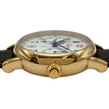 ロンジン LONGINES ヘリテージ コラムホイール クロノグラフ L2.775.8.23.3 ホワイト ピンクゴールド 自動巻き メンズ 腕時計