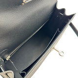 エルメス HERMES ケリー25 外縫い G刻印 ブラック シルバー金具 エプソン レディース ショルダーバッグ