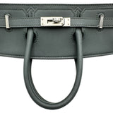 エルメス HERMES バーキン25 K刻印 エクリュ・ヴェールマングローブ シルバー金具 トワル･スイフト レディース ハンドバッグ