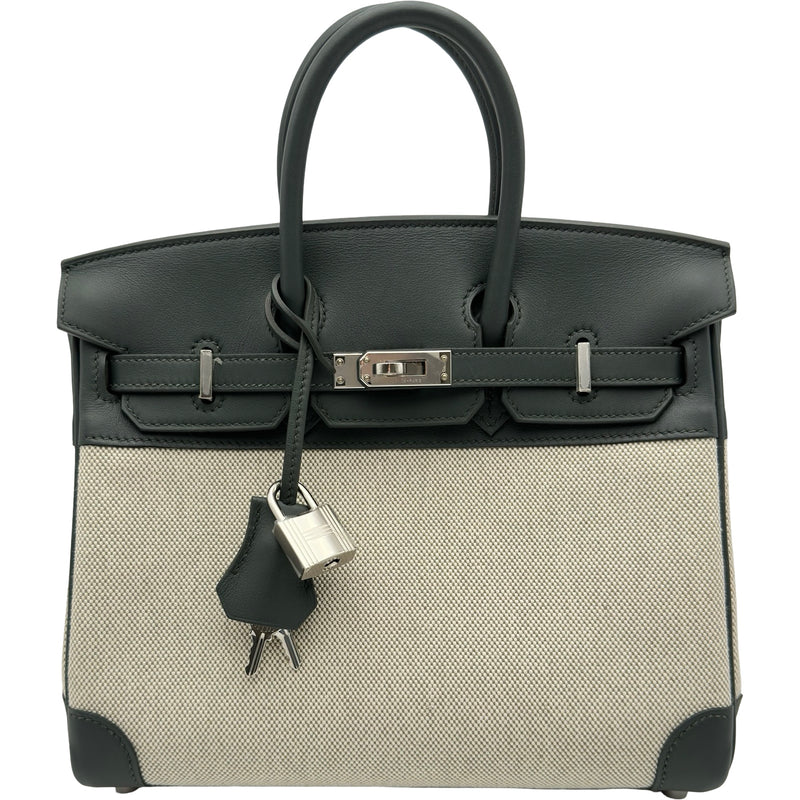 エルメス HERMES バーキン25 K刻印 エクリュ・ヴェールマングローブ