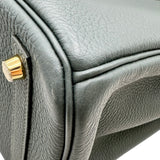 エルメス HERMES バーキン30 K刻印 ヴェールマングローブ ゴールド金具 トゴ レディース ハンドバッグ