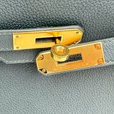 エルメス HERMES バーキン30 K刻印 ヴェールマングローブ ゴールド金具 トゴ レディース ハンドバッグ