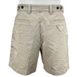 プラダ PRADA コットンハーフパンツ SPH121 ベージュ コットン メンズ ショートパンツ