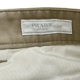 プラダ PRADA コットンハーフパンツ SPH121 ベージュ コットン メンズ ショートパンツ