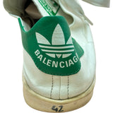 バレンシアガ BALENCIAGA ✖ adidas STAN SMITH ローカットスニーカー IG9944 ホワイト レザー メンズ スニーカー