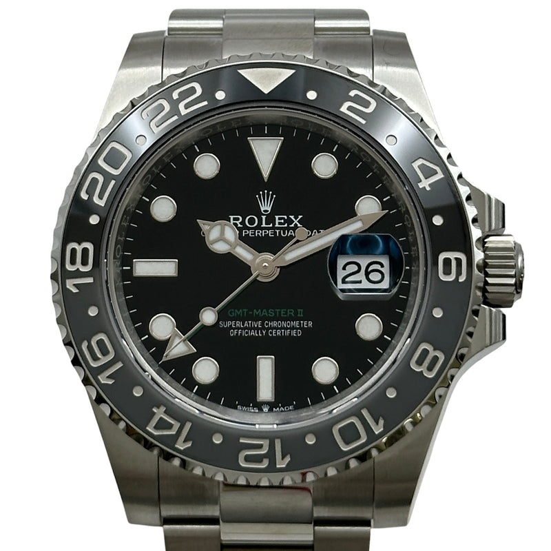 ロレックス ROLEX GMTマスター2 126710GRNR ブラック ステンレス