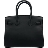 エルメス HERMES バーキン30 G刻印 ブラック シルバー金具 トゴ レディース ハンドバッグ