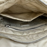 プラダ PRADA パデッド Re-Nylonショルダーバッグ 1BD290 ベージュ シルバー金具 ナイロン レディース ショルダーバッグ