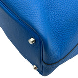 エルメス HERMES ピコタンロックPM W刻印 ブルーイドラ シルバー金具 トリヨンクレマンス レディース ハンドバッグ