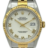 ロレックス ROLEX デイトジャスト 16233 ホワイト ステンレススチール 自動巻き メンズ 腕時計