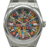 ロレックス ROLEX オイスターパーペチュアル36 ジュビリーモチーフ 126000 マルチカラー ステンレススチール 自動巻き メンズ 腕時計