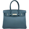 エルメス HERMES バーキン30 G刻印 ブルートンペット シルバー金具 トゴ レディース ハンドバッグ